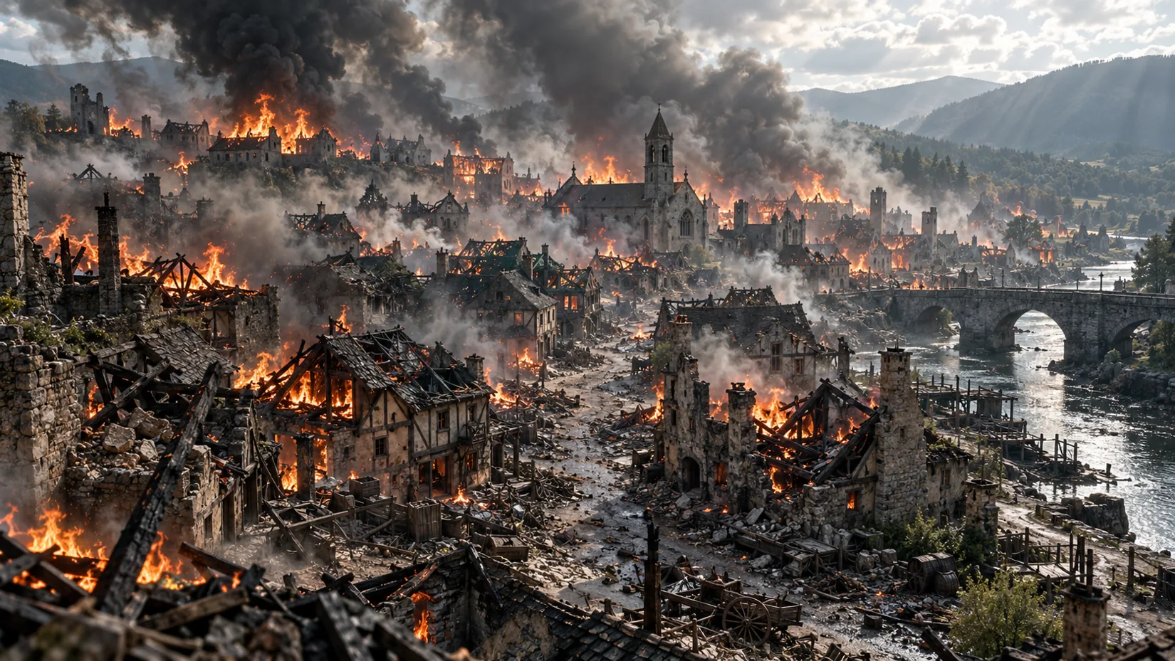 Valdombra in fiamme